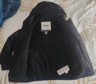 Chaqueta niño Element Talla XS Negra. 