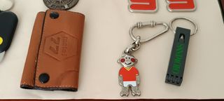 Lotto da 25; 18 portachiavi, 5 spille, 2 orsetti