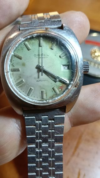 Orologio GAREL Automatico Verde Argento