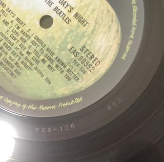 LP The Beatles - A Hard Day's Night (Japan 1976)