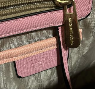 Bolso Michael Kors Jet Set Mediano Rosa