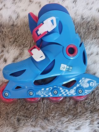 PATINES NIÑO Ajustables Oxelo talla 30 a 32-Nuevos