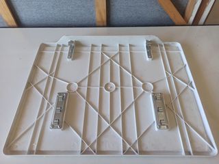 Mesita auxiliar plegable blanca