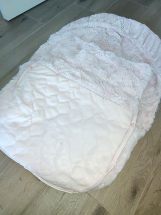 Saco invierno carrito bebé rosa