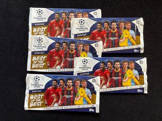 5 Sobres Cromos Champions 2020 Best of the Best