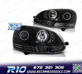 FAROS VOLKSWAGEN VW GOLF 5 OJOS ANGEL CCFL LUZ DIURNA LED FO