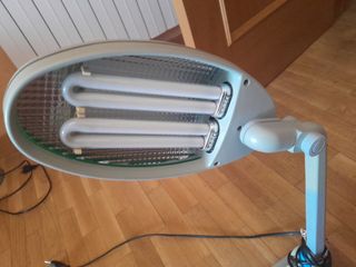 Lámpara LED Flexo Beige/Gris