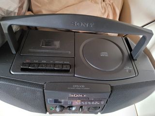 Radio CD Cassette Sony CFD-V10 Negra