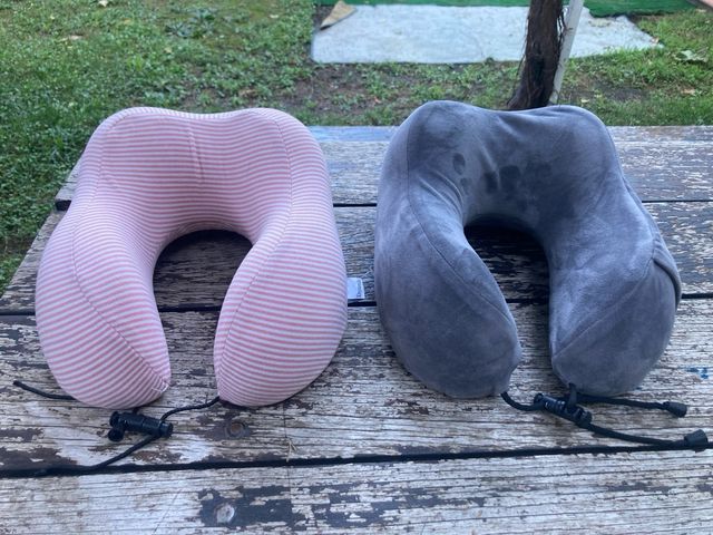 Almohadas de Viaje (2) Rosa y Gris