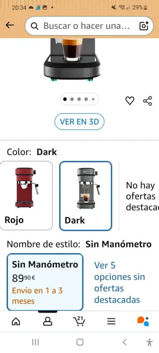 Cafetera Cecotec Cumbia