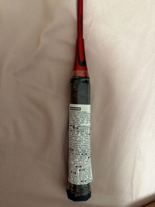 Raqueta de bádminton roja