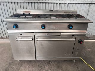 Cocina Profesional 3 Fuegos + Horno Gas Natural