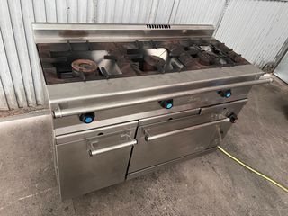 Cocina Profesional 3 Fuegos + Horno Gas Natural