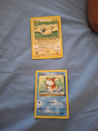 Carte Pokemon Mareep e Goldeen