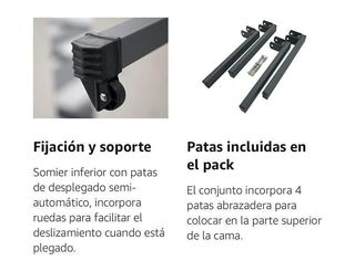✅CAMA KANGURO SOMIER LÁMINA ANCHA 105X190