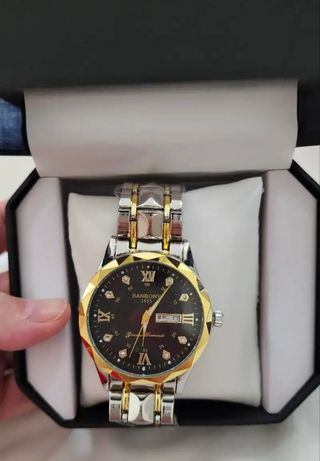 Reloj Hombre Oro y Plata