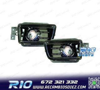 FAROS ANTINIEBLAS BMW E34 88-95 LUPA FONDO NEGRO