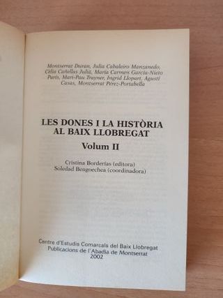 Les Dones i La História Al Baix Llobregat