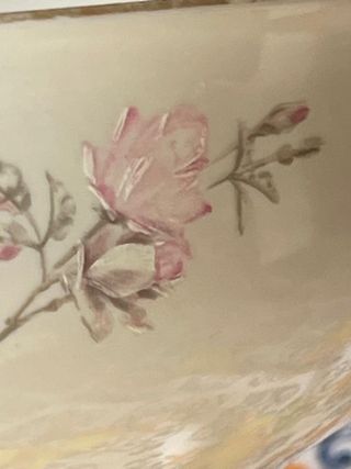 Set 3 pezzi Ginori porcellana dipinta a mano