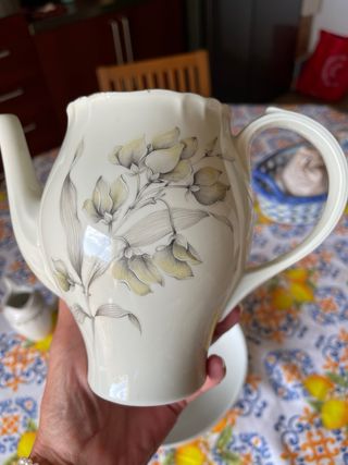 Set 3 pezzi Ginori porcellana dipinta a mano