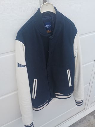 Giubbino college Superdry uomo nero/bianco i