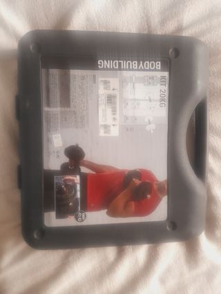 Pesas Decathlon con maletín