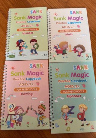 set libri per imparare a scrivere numeri e lettere