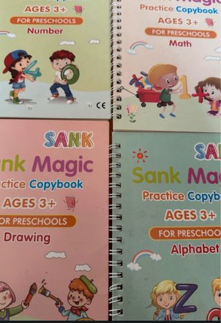 set libri per imparare a scrivere numeri e lettere