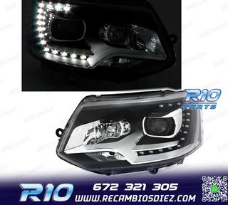 FAROS VOLKSWAGEN VW TRANSPORTER T5 10-15 LUZ DIURNA FONDO NE