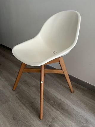 Silla Ikea Blanca y Madera