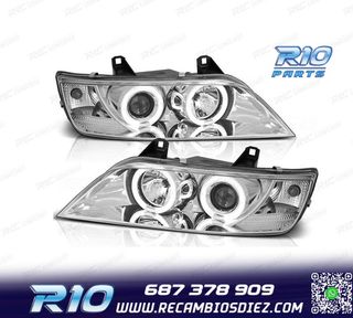 FAROS BMW Z3 OJOS ANGEL FONDO CROMO 96-02