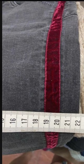 Pantalón vaquero Liu Jo gris con raya lateral