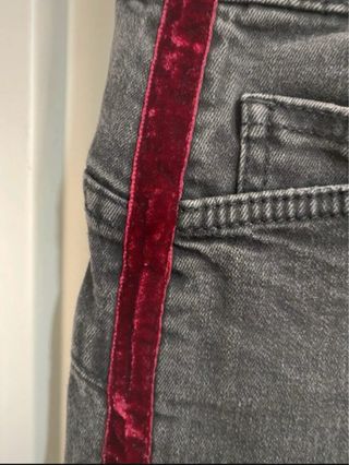 Pantalón vaquero Liu Jo gris con raya lateral