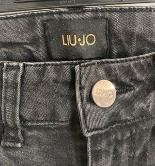 Pantalón vaquero Liu Jo gris con raya lateral