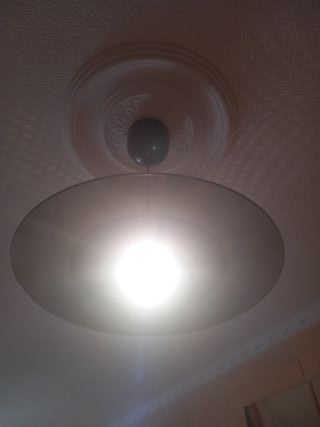 Lámpara moderna salón vidrio y metal