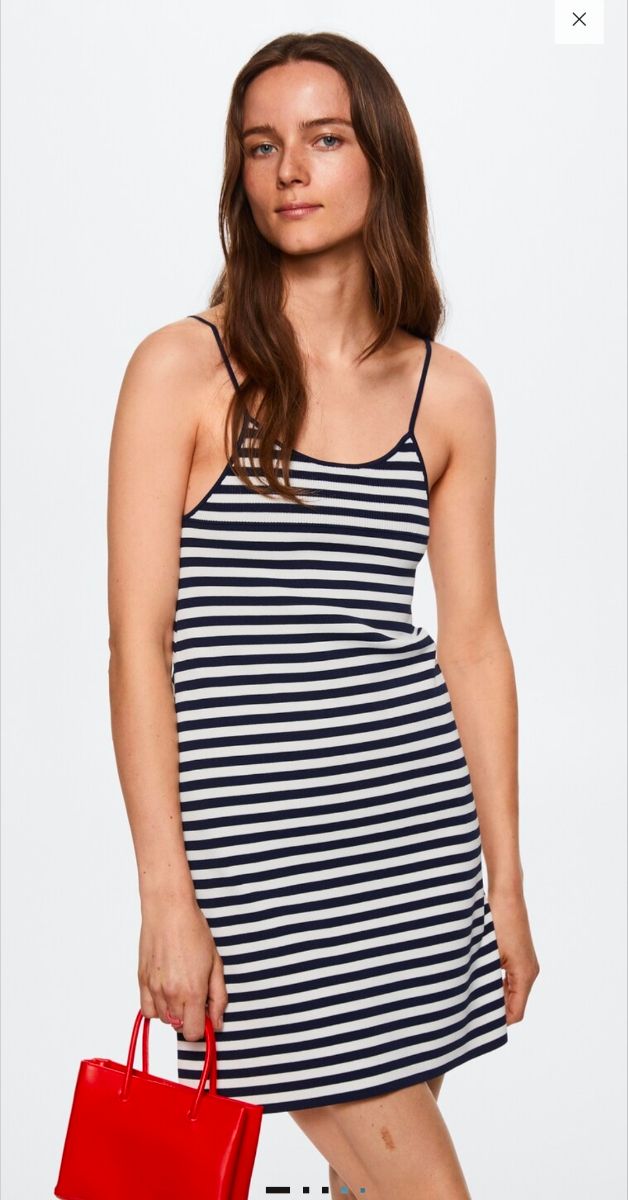 Vestido Mango Rayas Talla M