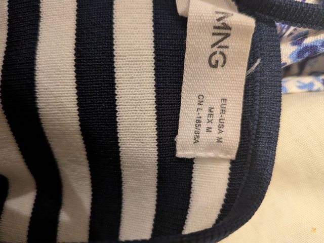 Vestido Mango Rayas Talla M