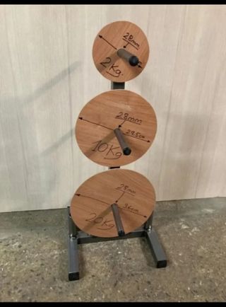 Soporte para discos de pesas 28 mm decathlon