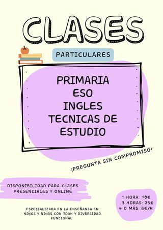 CLASES PARTICULARES
2025/2026