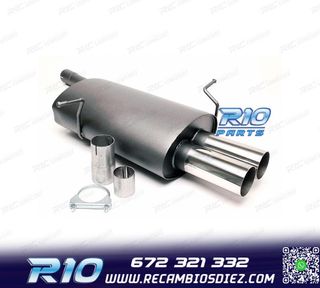 SILENCIOSO ESCAPE PARA BMW SERIE 3 E46 1998-2001 x2