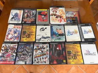 Lote 18 Juegos PS2 Japoneses COMPLETOS.