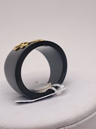 Anillo Tous Oso Negro y Dorado