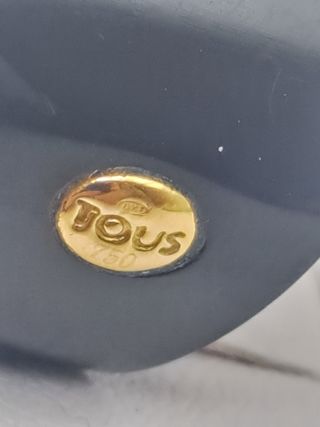 Anillo Tous Oso Negro y Dorado