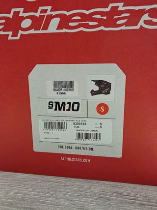Casco Alpinestars S-M10 Negro Talla S