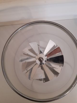 Portacandele in vetro e metallo