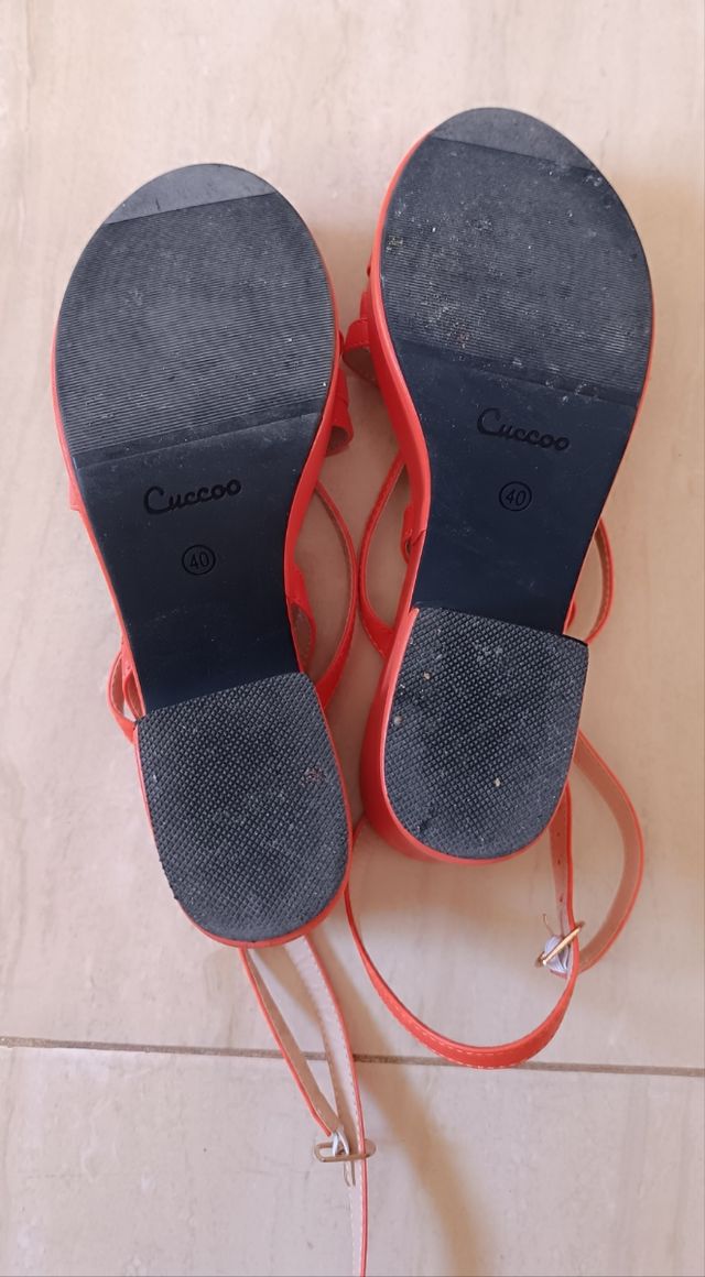 Sandalias Cuccoo Naranja Talla 40