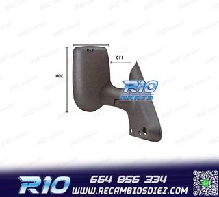 ESPEJO COMPLETO DERECHO FORD TRANSIT 00-09
