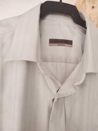 Camisa Rafa Alises Cuello Italiano Blanca