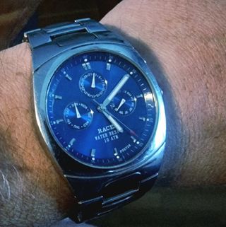 Reloj Racer Azul y Plateado