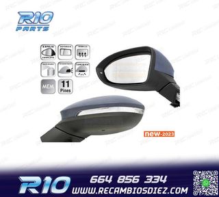 ESPEJO COMPLETO IZQUIERDO VW GOLF VIII 19-